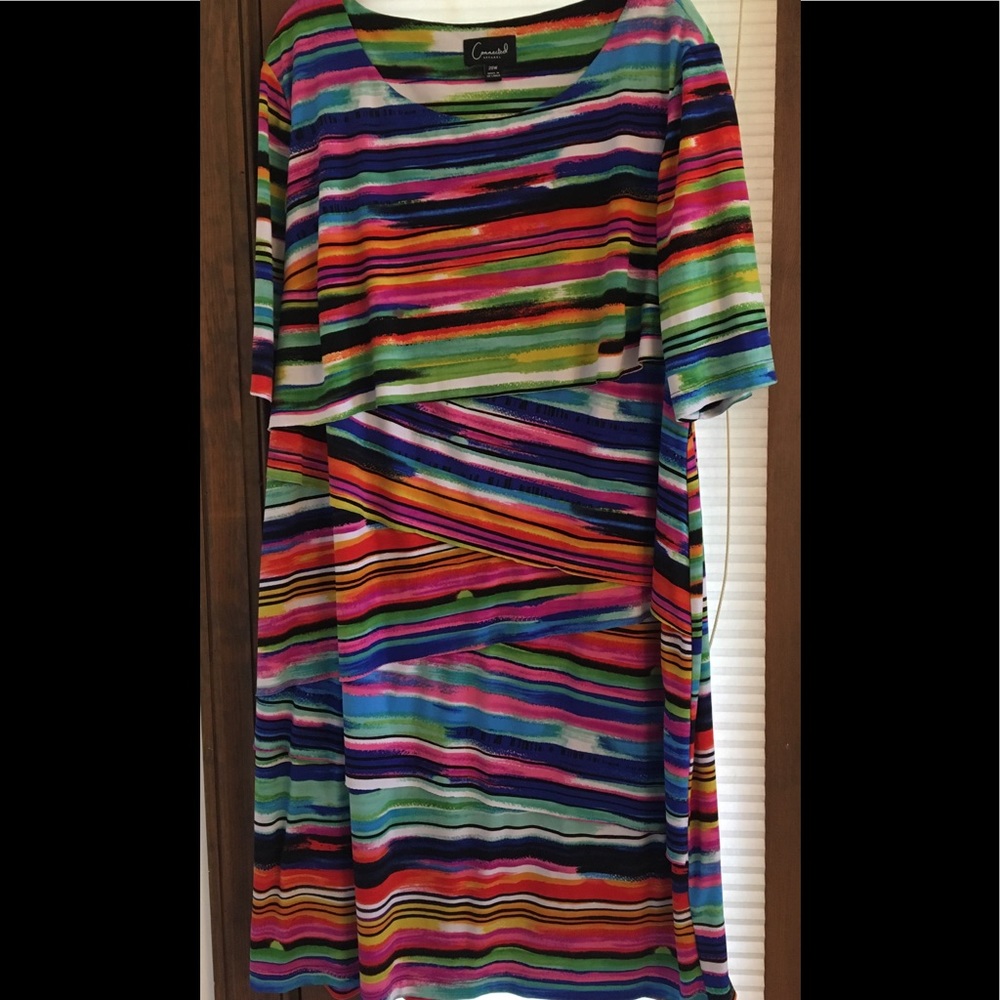 Colorful striped dress